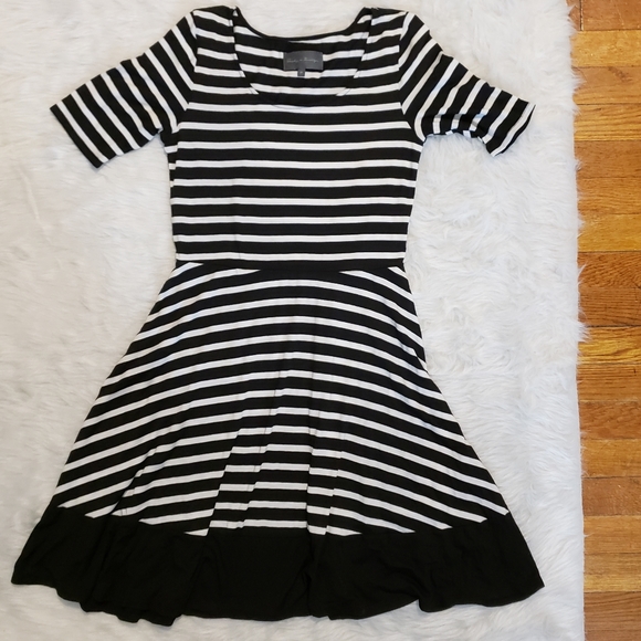 Sunday in Brooklyn Black and White Striped Dress - Picture 2 of 14